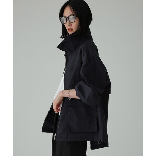 ブルゾン アウター 「多機能素材」スタンドカラードロストブルゾン レディース