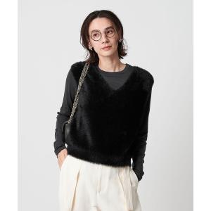 HYKE（ハイク） ニットベスト - ネイビー レディース : ZOZOTOWN Yahoo