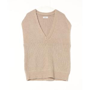 「AKTE」 Vネックニット FREE ベージュ メンズ