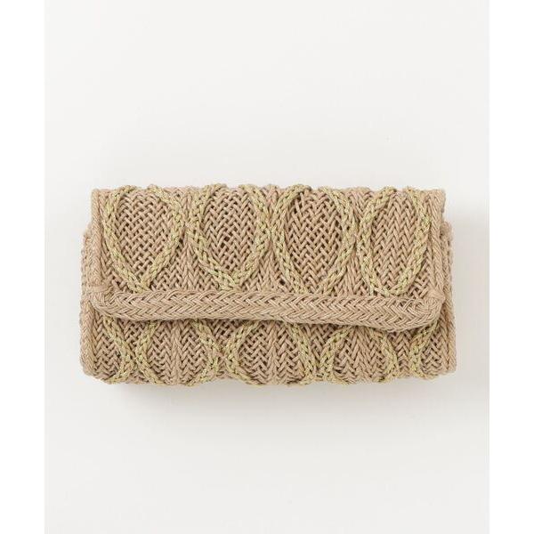 クラッチバッグ パーティーバッグ 「Swaraj/スワラージ」ハンドウィービングCLT（手編み）（M...