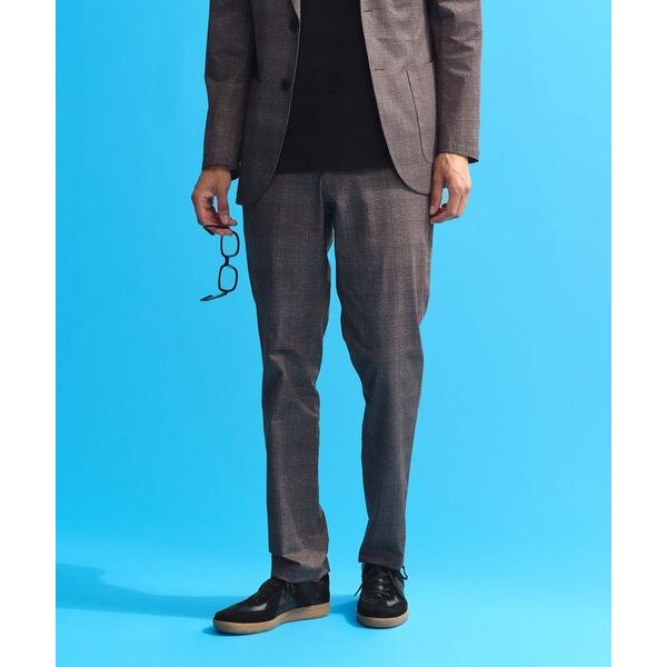 パンツ テーラードジャージーパンツ ツイル/チェックプリントメッシュ メンズ