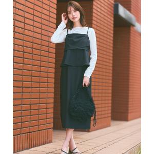 セットアップ ビスチェワンピース × カットソー セット レディース