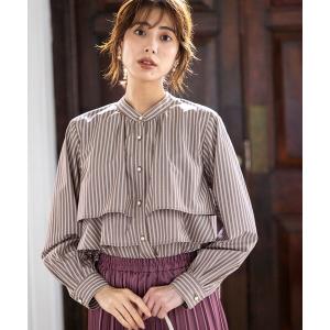 ブラウス シャツ 「洗える」ラッフルレイヤード ブラウス レディース