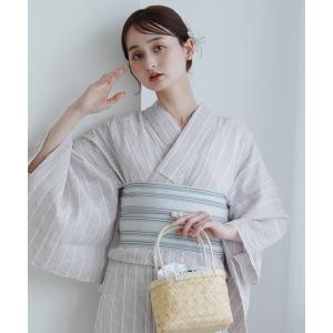 浴衣 浴衣3点セット utatane 本麻 小千谷縮 レディース