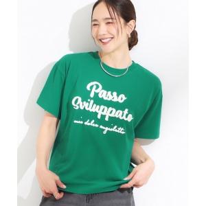 tシャツ 「ひんやり/S-LL」サガラ刺繍ロゴTシャツ レディース