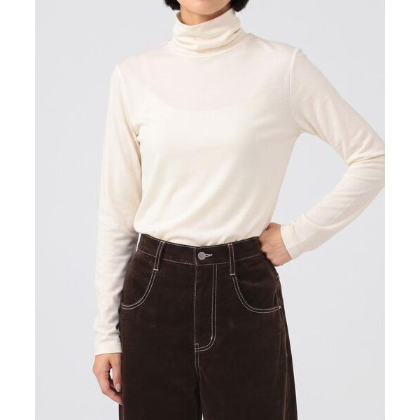tシャツ ソフト 天竺 タートルネック トップス レディース