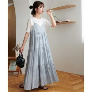 ワンピース メモリーサテンキャミワンピース