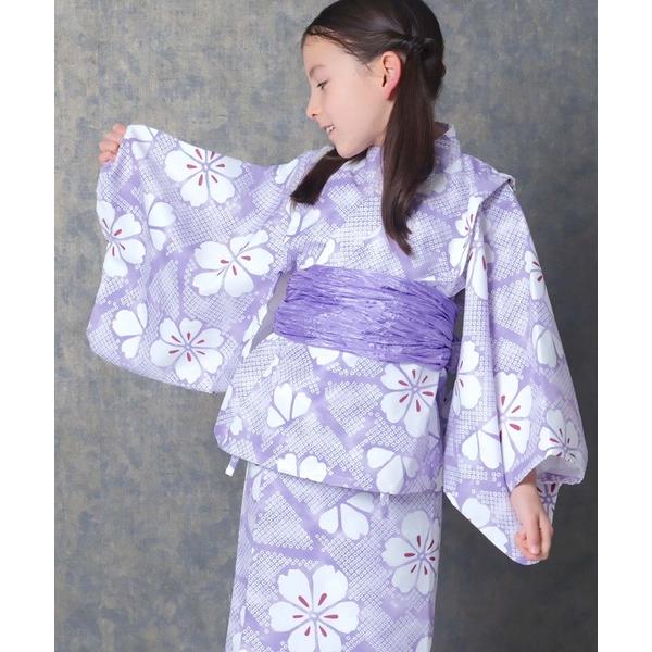 ゆかた 浴衣 「ICE FABRIC　接触冷感」　浴衣　ゆかた　浴衣3点セット キッズ 子供