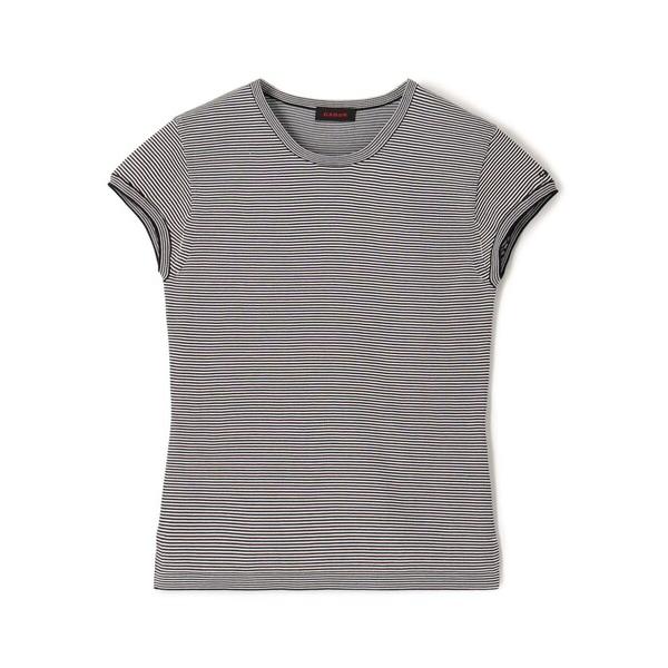 ニット セーター コットンポリエステル フレンチスリーブプルオーバー レディース