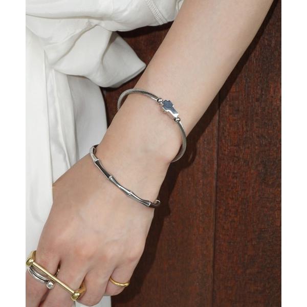 バングル バンブー＆クロス シルバーメタルバングルセット cha25s042 レディース メンズ