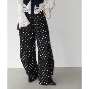パンツ ドット柄 リラックスパンツ chw25s092 レディース メンズ