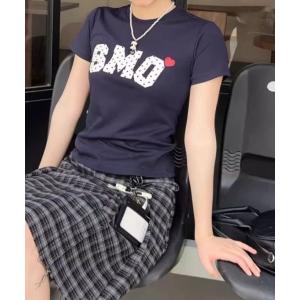 tシャツ ドットロゴコンパクトフィットＴシャツ レディース