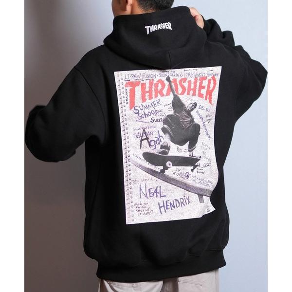 パーカー THRASHER/スラッシャー プルオーバー パーカー スウェット フーディー バックプリ...