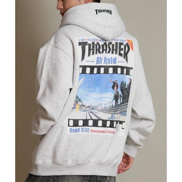 パーカー THRASHER/スラッシャー プルオーバー パーカー スウェット フーディー バックプリ...