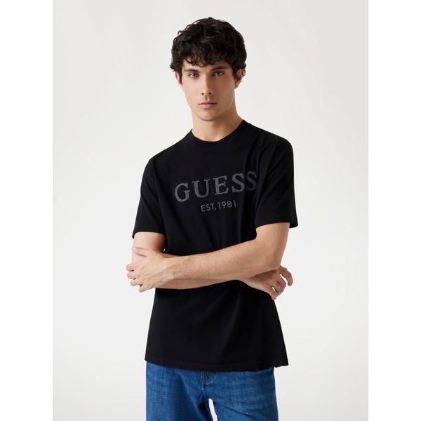 tシャツ SS Cn Guess Box Logo Tee ロゴTシャツ メンズ