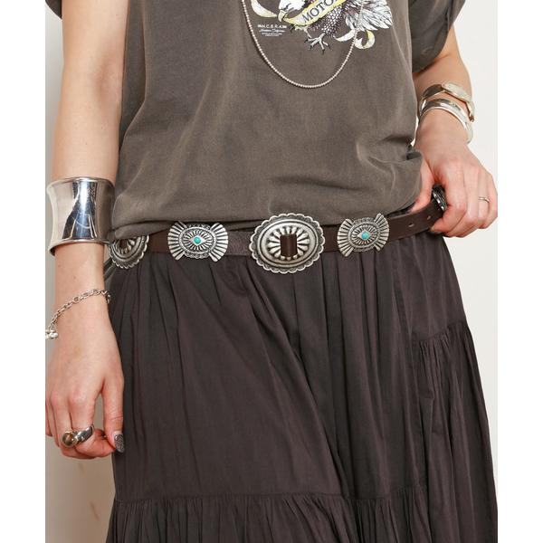 ベルト 「PUNTOVITA/プントヴィータ」CONCHO LEATHER BELT レディース