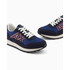 スニーカー 「A|X アルマーニ エクスチェンジ」AXロゴ レースアップスニーカー メンズ