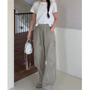 ワイドパンツ カーゴパンツ カラーカーゴパンツ レディース