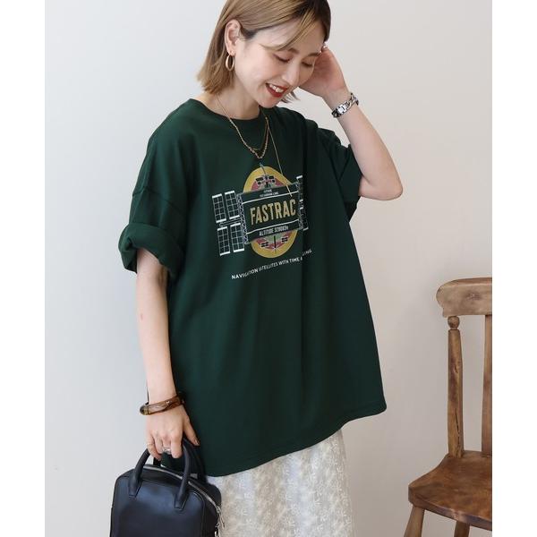 tシャツ スペースプリントTシャツ レディース