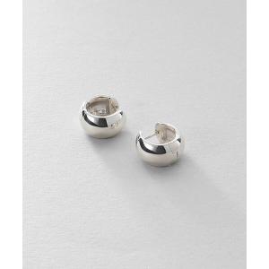 ピアス シルバー ハギーフープ ワイドピアス レディース