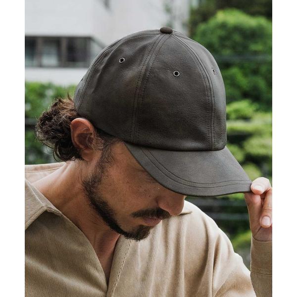 キャップ 帽子 mko13009-Distressed Synthetic Leather Cap ...
