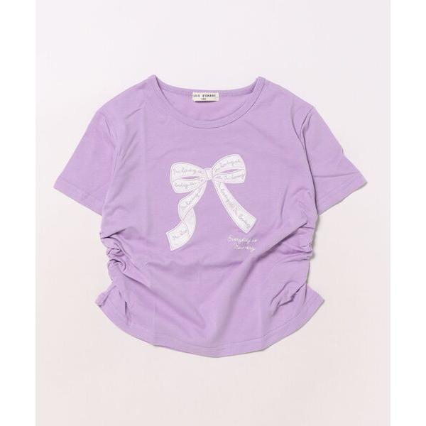 tシャツ リボンアップリケＴシャツ キッズ 子供服 女の子