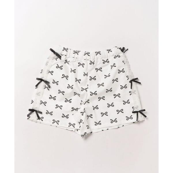パンツ リボン総柄のショートパンツ キッズ 子供服 女の子