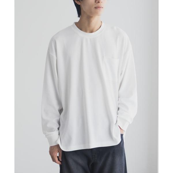 tシャツ NAVY タフラクポケット付き長袖Tシャツ「UVカット ドライ 接触冷感」 メンズ レディ...