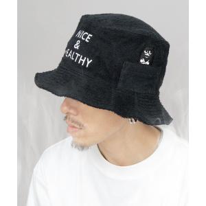 帽子 ハット メンズ MOOMIN（ムーミン） × H Tokyo バケットハット型 パイルサウナハット（スティンキー・ニョロニョロ・スナフキン） メンズ レディース