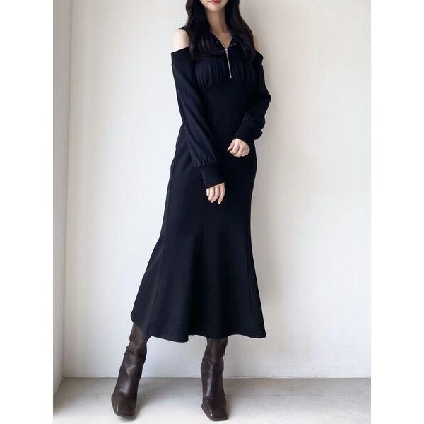 ワンピース レイヤードフーディワンピース