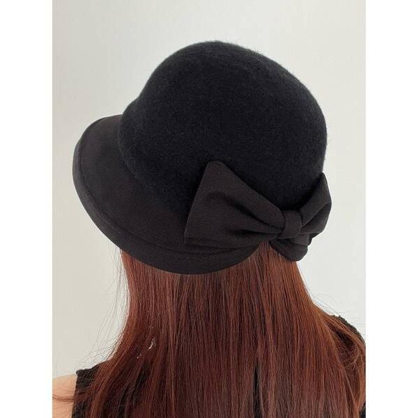 帽子 ハット リボンクロッシェハット レディース