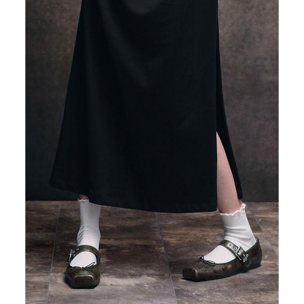 パンプス Myler マイラー ボウスクエアトゥバックルメリージェーン