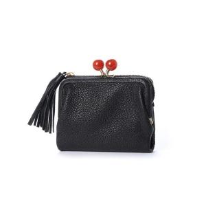 財布 perche ペルケ アクリル玉2つ折りガマ口 レディース メンズ