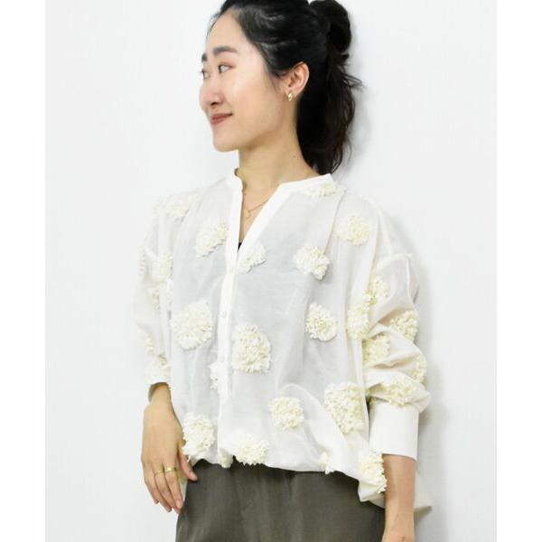 ブラウス シャツ TORRAZZO DONNAフラワーバルーンブラウス レディース