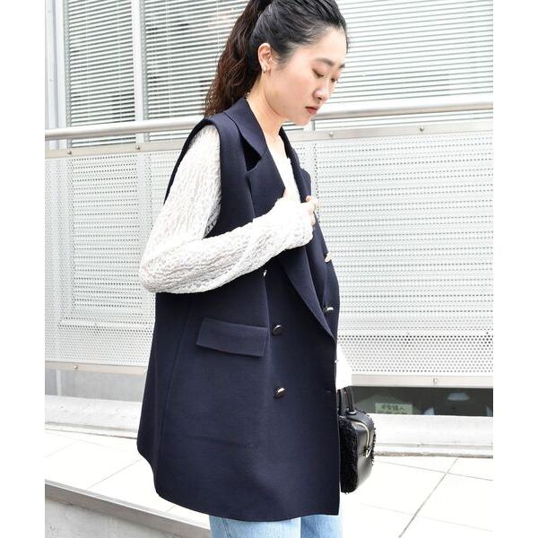 コート アウター 「手洗い可能」TORRAZZO DONNAミラノリブニットベスト レディース