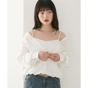 Heather（ヘザー） ブラウス シャツ 2WAYボリュームフリルブラウス