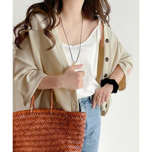 「Java」 カーディガン MEDIUM グレイッシュベージュ レディース