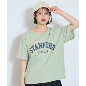 tシャツ 「GOODPRICE」 「綿100％」 フラワーカレッジTシャツ キッズ 子供服 女の子の商品画像