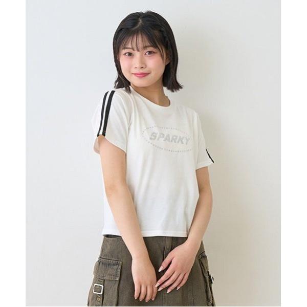tシャツ 「LTXC」「吸水速乾/さらさら」ラインストーンTシャツ キッズ 子供服 女の子