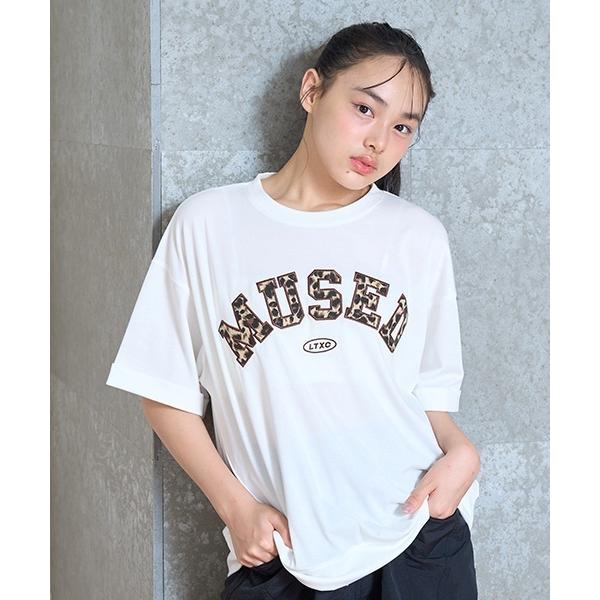 tシャツ 「LTXC」「吸水速乾/さらさら」柄アップリロゴTシャツ キッズ 子供服 女の子