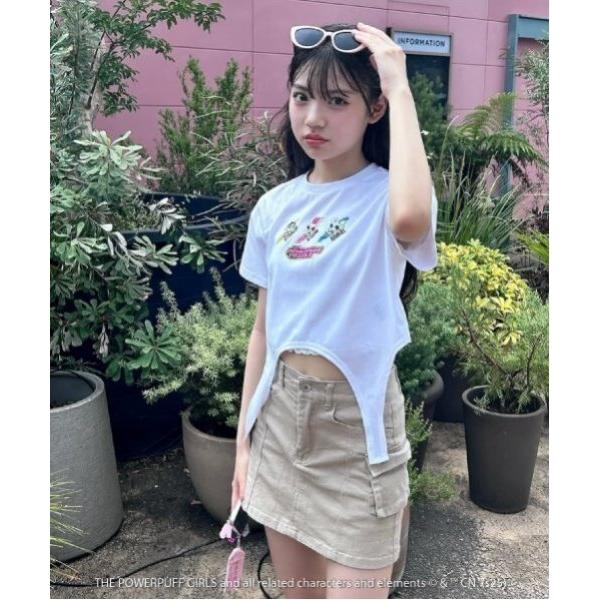 tシャツ 「The Powerpuff Girls」ガーターTシャツ（接触冷感） キッズ 子供服 女...