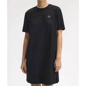 フレッドペリー ワンピース 半袖 Tipped Pique T-Shirt Dress／ティップラインピケTシャツワンピース