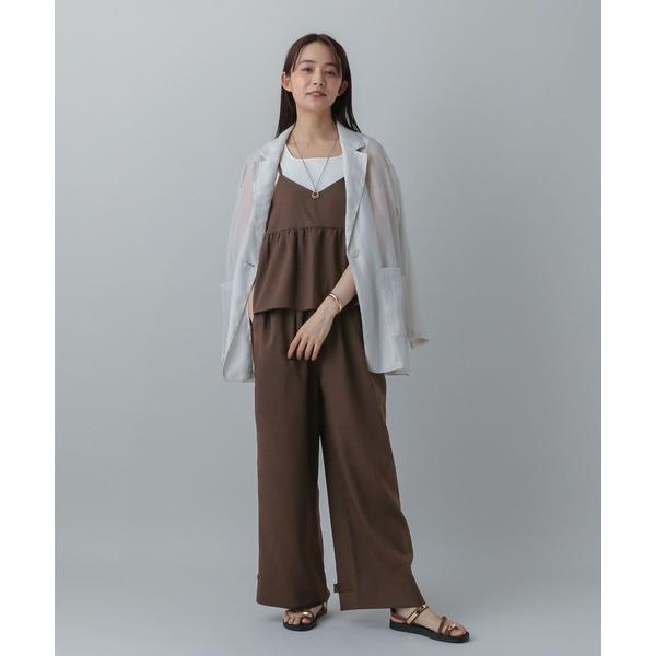 サロペット オーバーオール MATINEE LINE/リネンライクフリルサロペ/575118 レディ...