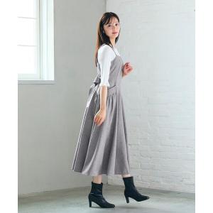 スカート バッグリボン ジャンパースカート