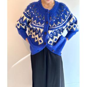 ニット セーター ALPACA NORDIC CARDIGAN レディース