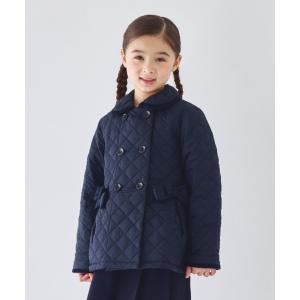 テーラードジャケット アウター ダイヤキルトWブレストショートコート（キッズ/100〜140cm） キッズ 子供服 女の子