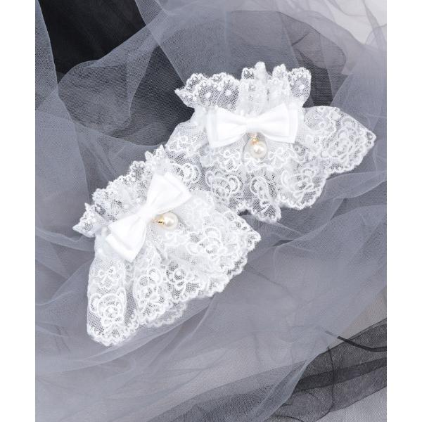 ブレスレット クマ刺繍お袖留め レディース