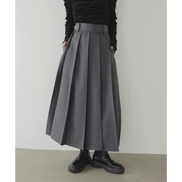 スカート プリーツスリットスカート
