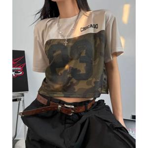 tシャツ カモフラージュ柄 半袖Tシャツ レディースの商品画像