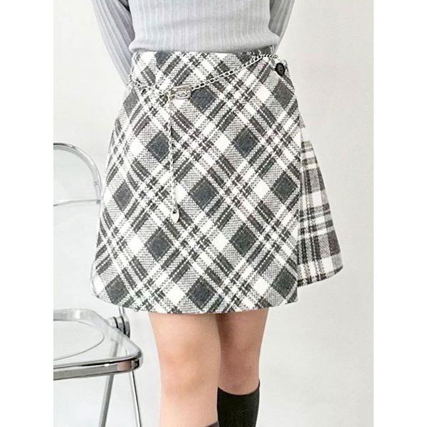 パンツ ロービングチェックスカショーパン レディース